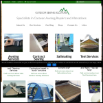 Screen shot of the Outdoor Sewing Solutions website.