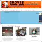 Screen shot of the Groves Xtreme Clean website.