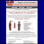 Screen shot of the Initial Fire Systems Ltd website.