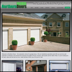 Screen shot of the Northern Garage Doors website.