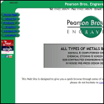 Screen shot of the Pearson Bros (Engravers) Ltd website.