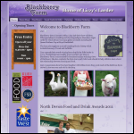 Screen shot of the Lizzy's Larder website.