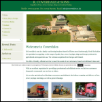 Screen shot of the Coverdale R & Sons website.