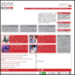 Screen shot of the Siptel Ltd website.