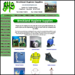 Screen shot of the Breckland Hygiene & Industrial Supplies Ltd website.