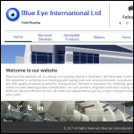 Screen shot of the Blue Eye International website.