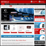 Screen shot of the Wydels website.
