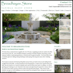 Screen shot of the Broadhayes Stone website.