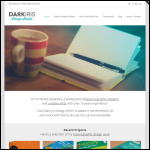 Screen shot of the Dark Iris Design website.