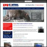 Screen shot of the Essex Pest & Bird Control website.