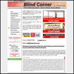 Screen shot of the Blind Corner website.