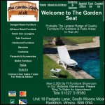 Screen shot of the The Garden Seat website.