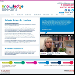 Screen shot of the Knowledge Seekers website.