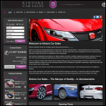 Screen shot of the Kintore Car Sales website.