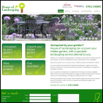Screen shot of the House of Landscaping website.