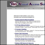Screen shot of the Visual Access Solutions Ltd website.