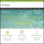 Screen shot of the Toltech Internet Solutions Ltd website.