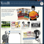 Screen shot of the Tyrrells Potato Crisps Ltd website.