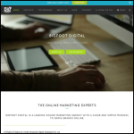 Screen shot of the Big Foot Digital website.