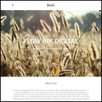 Screen shot of the Flow Ink Digital website.