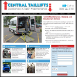 Screen shot of the Central Tail Lift Services Ltd website.