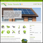 Screen shot of the Solar Pv Renewables website.