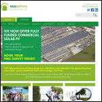 Screen shot of the Ecosphere Renewables website.
