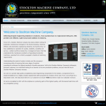 Screen shot of the Stockton Machine Company Ltd website.