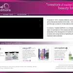 Screen shot of the Original Additions (Beauty Products) Ltd website.