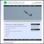 Screen shot of the Anglia Sailplanes website.