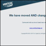 Screen shot of the Vertical Leap Ltd website.