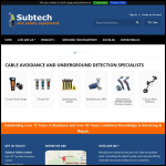Screen shot of the Subtech (Safety) Ltd website.