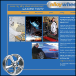 Screen shot of the Alloy Wheel Fix website.