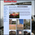 Screen shot of the Guttervax website.
