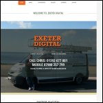 Screen shot of the Exeter Digital website.