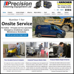 Screen shot of the Precision Cleaning Equipment Ltd website.