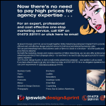Screen shot of the Ipswich Design and Print website.