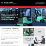 Screen shot of the Gray Material Handling (Inverness) Ltd website.