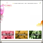 Screen shot of the Heirloom Flowers & Balloons website.