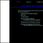 Screen shot of the Industrial Microwave Systems Ltd website.