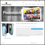 Screen shot of the Flash Photobooths website.