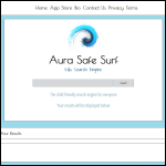 Screen shot of the Aura Safe Surf website.