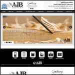 Screen shot of the AJB Joinery website.