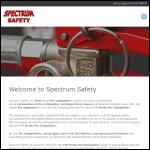 Screen shot of the Spectrum Safety website.