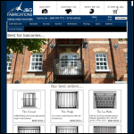 Screen shot of the J & G Fabrications website.