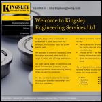 Screen shot of the Kingsley Engineering Services Ltd website.