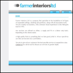 Screen shot of the Farmer Interiors Ltd website.