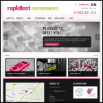 Screen shot of the Rapid Test Ltd website.