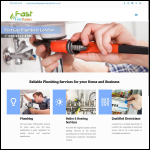 Screen shot of the Fast Gas Plumbers London website.