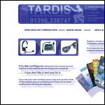 Screen shot of the Tardis Communication Systems Ltd website.